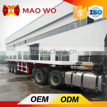 Cheap 40ft Flatbed Semi Trailer With Container Lock
