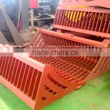 Skid Steer Loader Attachment Rock Bucket photo-3
