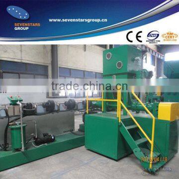 side force feeder pp woven bags pelletizer / plastic granulator