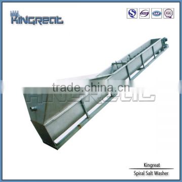 Spiral salt washer for salt production line