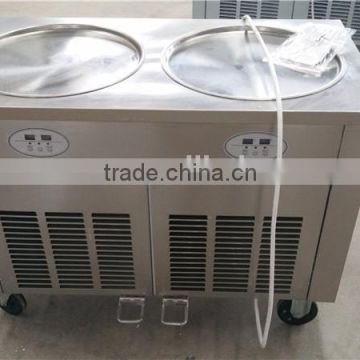 2017 New Style-30 C degree Fried Ice Cream Machine double pan