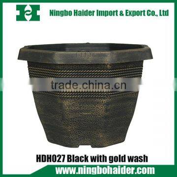 plastic flower pot for planting in PP material