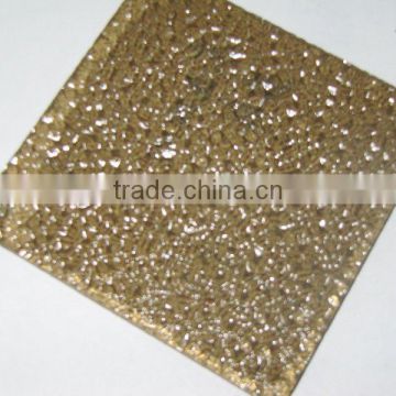 Colorful Embossed Bright Polycarbonate PC Solid glittering sheet