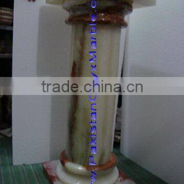 Wholesale Natural MULTI GREEN ONYX PEDESTALS COLLECTIONS