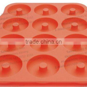 Hot Selling Silicone Doughnut Cake Mold Savarin and Donut Silicone Mold and Baking Pan photo-3
