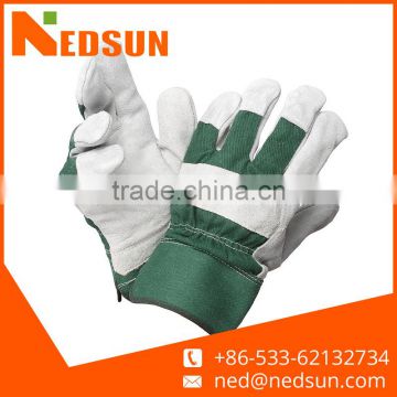 High quality leather palm protective gardening gloves for working