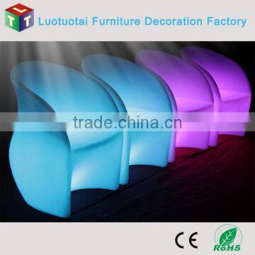 PE Plastic Cordless LED Sofa Chair LED Light up Chair for TV Furniture /home /nightclub Bar/party photo-2