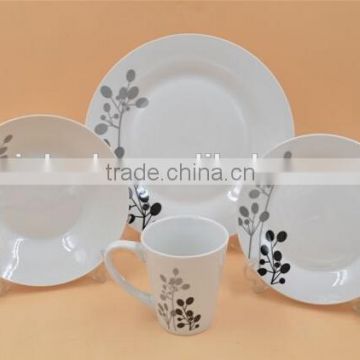 ceramic material 16pcs porcelain dinner set