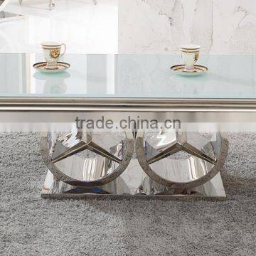 C413 Rectangle Tempered Glass Coffee Table photo-2