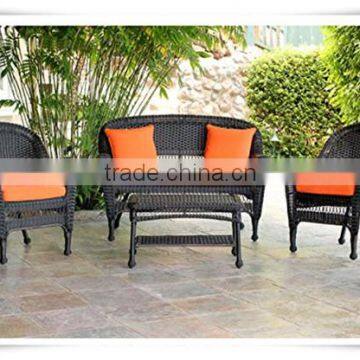 Modern Outdoor Rattan Wicker Patio Furniture 4 Piece Chair and Table