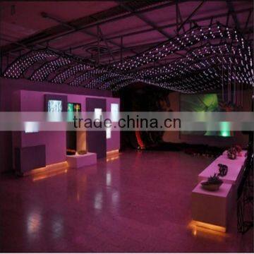 2015 New Hot sale full color transparent flexible curtain led display / programmable led curtain display