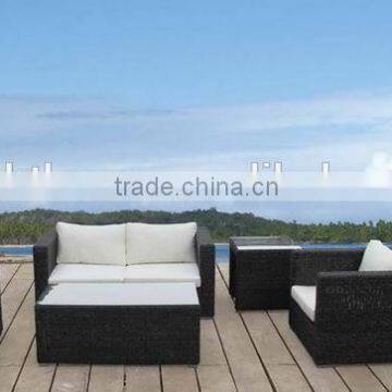 PE Rattan & Aluminum Furniture, Outdoor Rattan Sofa