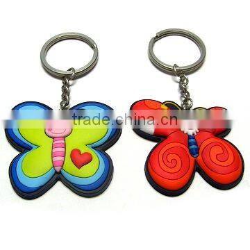 Rubber pvc key chain