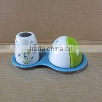 4pcs Fancy Ceramic Salt & Pepper Sets for Sales
