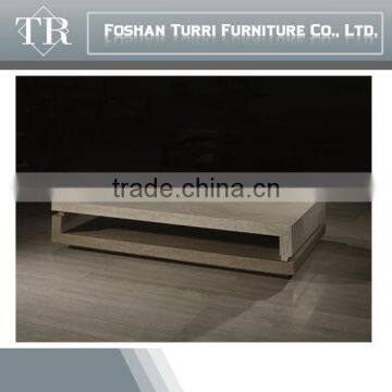 Modern white Iran travertine rectangle center table