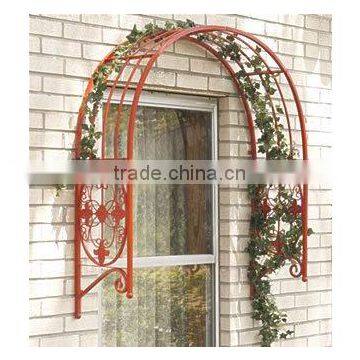 wrought iron garden district entrance arbor