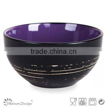 2015 New Design Ceramic Stoneware Silk Screen Printing Bowl Antique Style photo-3