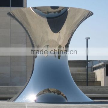 outdoor garden sculpture anish kapoor mirror polished stainless steel sculpture