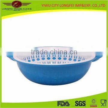 China Supplier Wholesale Fruit Vegetable 2 Tier Plastic Mesh Fruit Basket photo-3