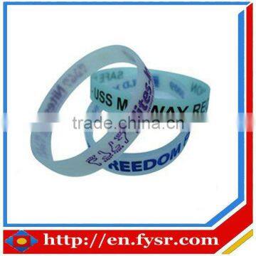 Ink Injected Bracelets silicone wristband