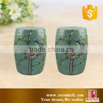 Jingdezhen Facotry Lime Green Garden Stool photo-3