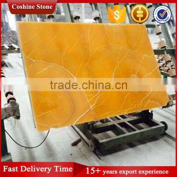 Semi-Transparent Yellow Marble Onyx Stone photo-2