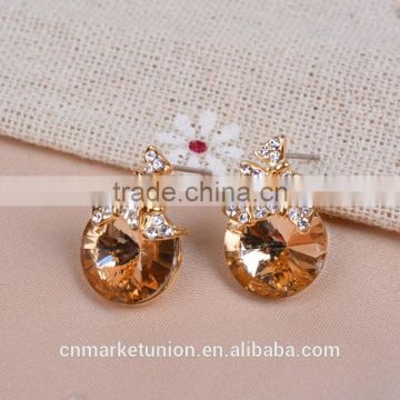 Lastest design gold fashion earring