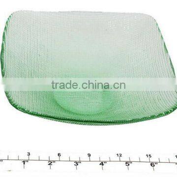 green clear glass plate