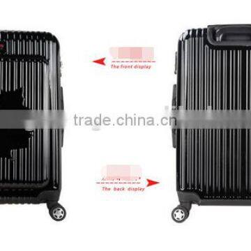 luggage/suitcase/laptop pocket luggage/shiny suitcase