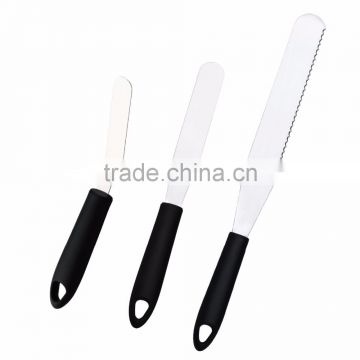 High Quality Cake Icing Spatula Set Stainless Steel Knife Silicon Handle