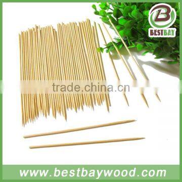 Bamboo skewer picks for barbecue, fruit, cakes