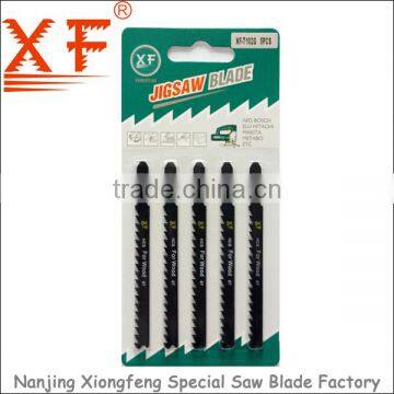 5pcs jig saw blades tool set for wood cutting :XF-T102G 5PCS