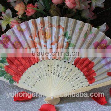 Lovely handmade bamboo fan for promotion