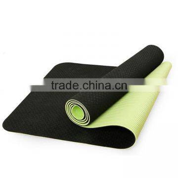 Wholesale ECO Double Color Double Layer Anti-slip TPE Yoga Mat For Fitness photo-5
