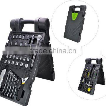GS certificated 76pcs automotive tool set in blow mold case