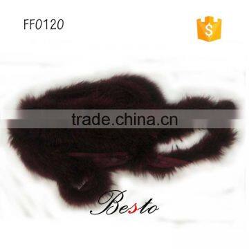 Cheap wholesale in stock bulk soft real touch handmade scarf feathers boa for party