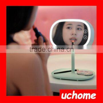 UCHOME Multi-function Mirror Table Lamp Rechargeable Battery Make-up Mirror Lamp photo-6
