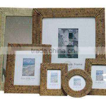 Full Rattan Photo Frame