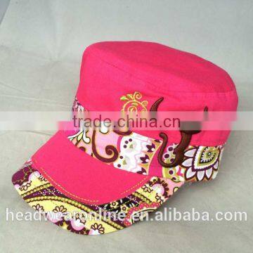 Hot Horn Embroidery Military Caps and Flat Caps With Dongguan Factory photo-2