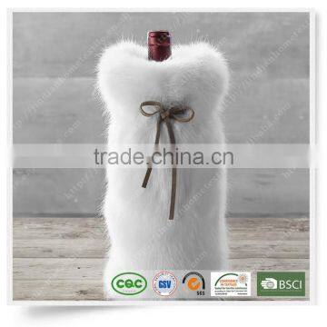 faux fur 01 Wine bag bottle sets winebottle cover Wine cooler NEW