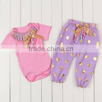 2017 Spring Girls Boutique Clothing Set Cotton Long Sleeve Baby Suit Baby Rompers White photo-6