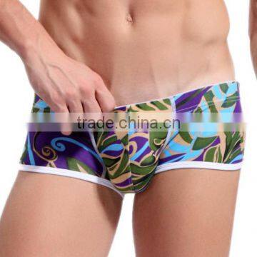 Custom Men's Sey Boer Shorts Summer Flower Printed Boers Cotton Breathable Underwear for Man 4 Colors photo-4