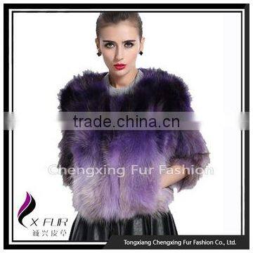 CX-G-A-01F Latest New Design Women Real Raccoon Fur Coat photo-2