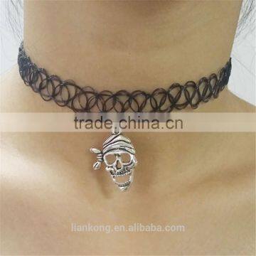 2015 Hot Selling Newest Custom Gothic Elastic Tattoo Choker Necklace photo-5