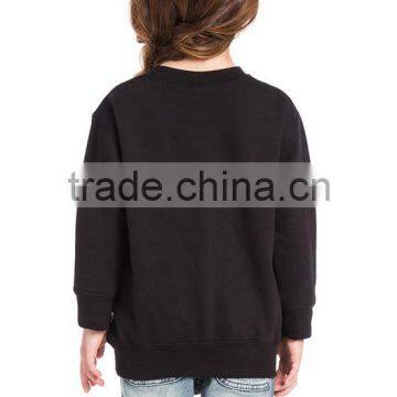 High Quality Soft Comfort Pure Cotton Kids Girls Oversized Sweatshirt Pullover photo-3