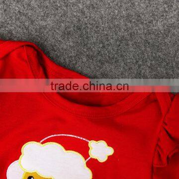 Boutique Baby Girls Short Sleeve Santa Claus Pattern Red Tutu Party Dresses Kids Christmas Clothing photo-3