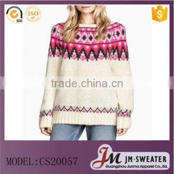 Customized new fashion christmas sweater designs for women 2016