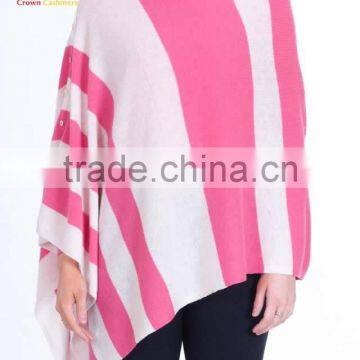 2016 Hot Sale Cashmere Poncho Sweater Pnocho Cashmere With Buttons photo-5