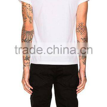 China OEM Embroidery Words Custom Mens White t Shirts photo-2