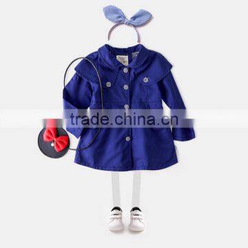 S60606B 2017 New Children Cotton Windbreaker Baby Girls Autumn Cloak Coats photo-4